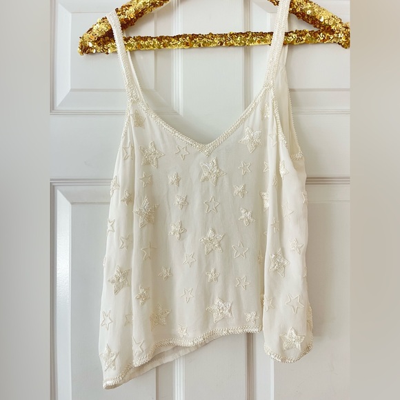 Secret Mission Darcy Embroidered Star Cami Top - Picture 1 of 10